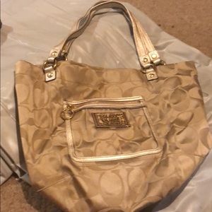 Large Coach Tote or over night Bag